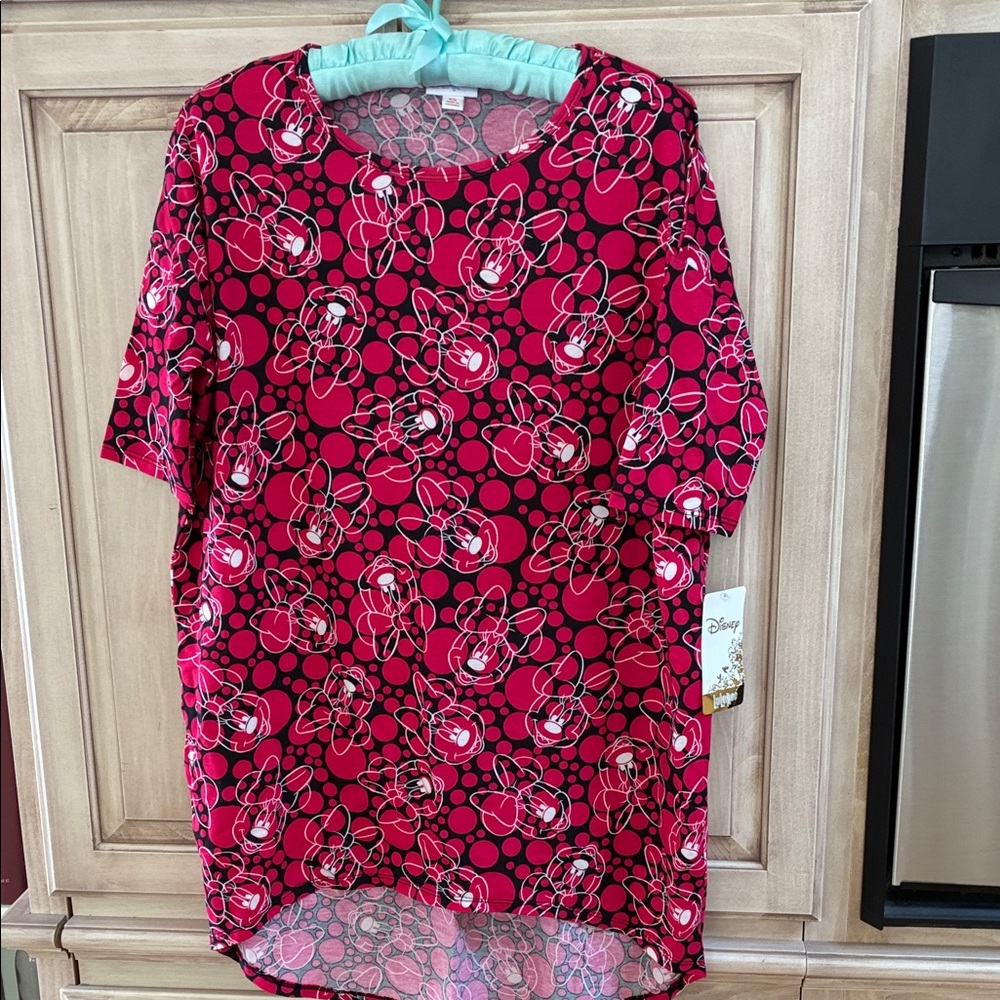 Disney Women's Short Sleeve Top - Pink and Black
